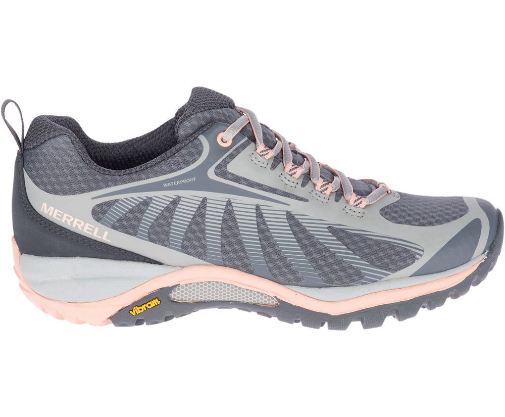 Merrell Hiking Shoes Grey - Siren Edge 3 Waterproof - Womens 03SXGMZFV